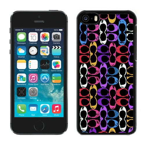 Coach Logo Monogram Multicolor iPhone 5C Cases DQZ | Women